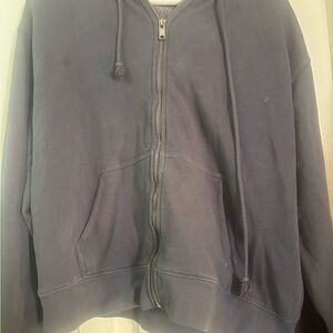 brandy melville muted blue hoodie